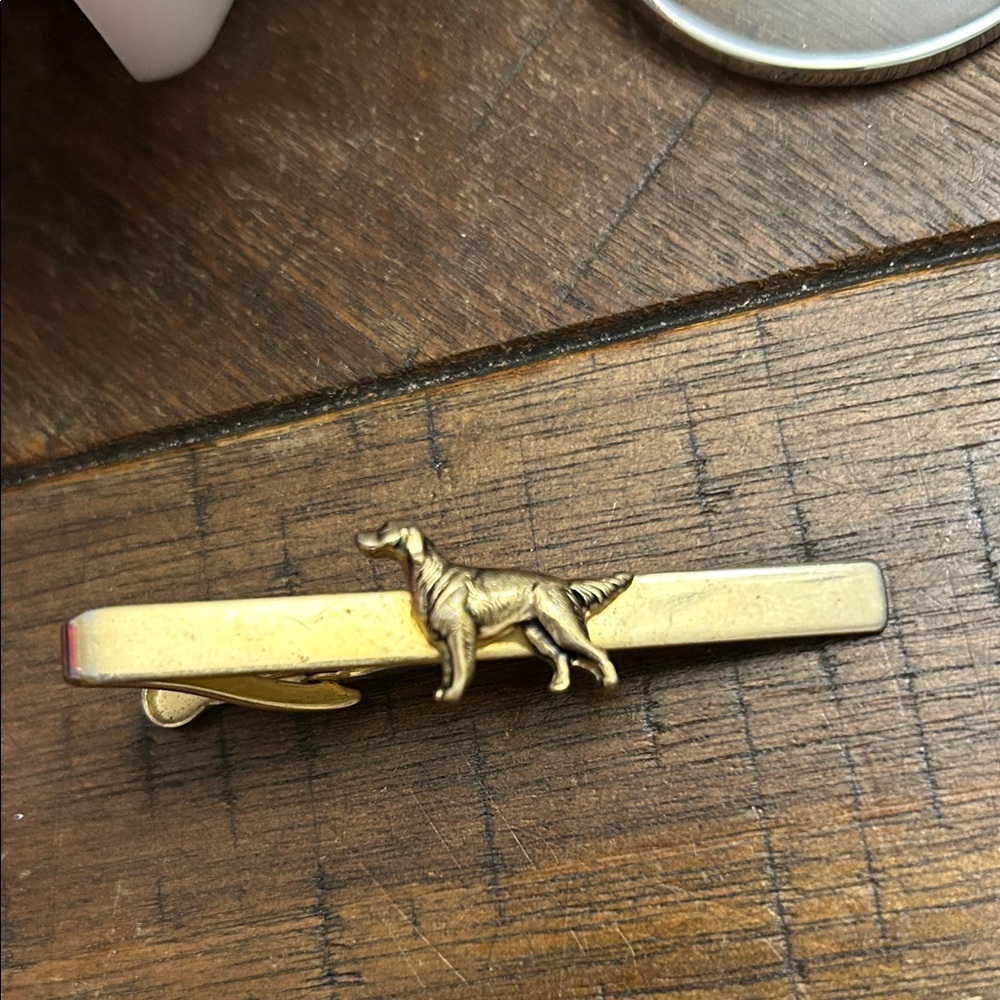 PIONEER Gold Dog Tie Bar